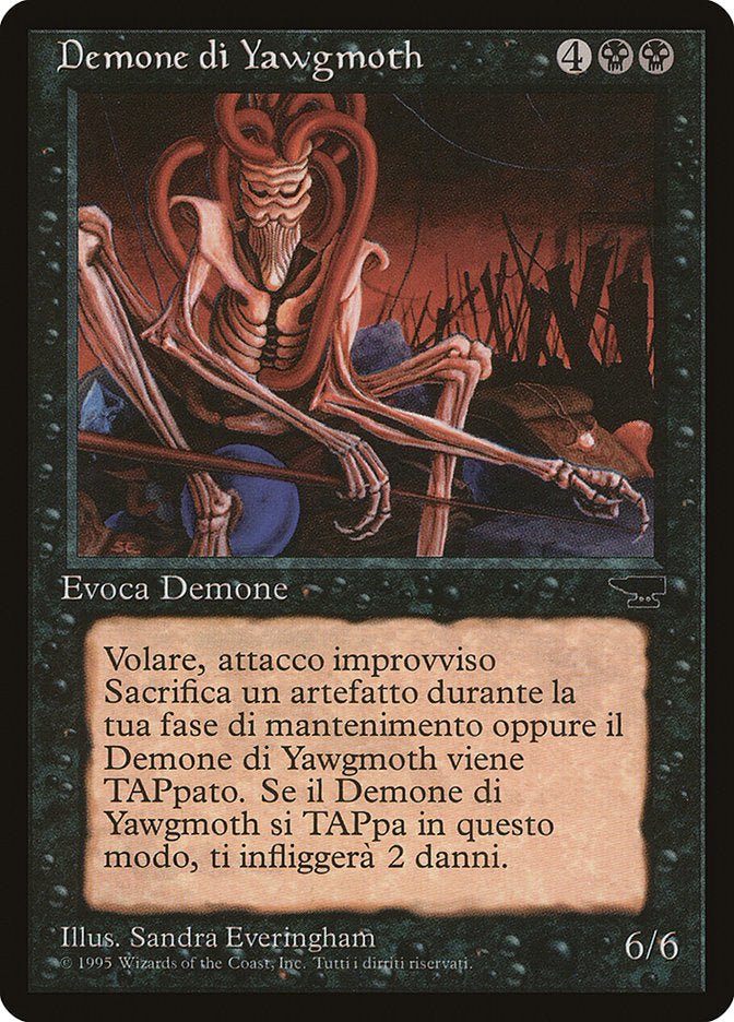 Yawgmoth Demon (Italian) [Rinascimento] | Good Games Morley