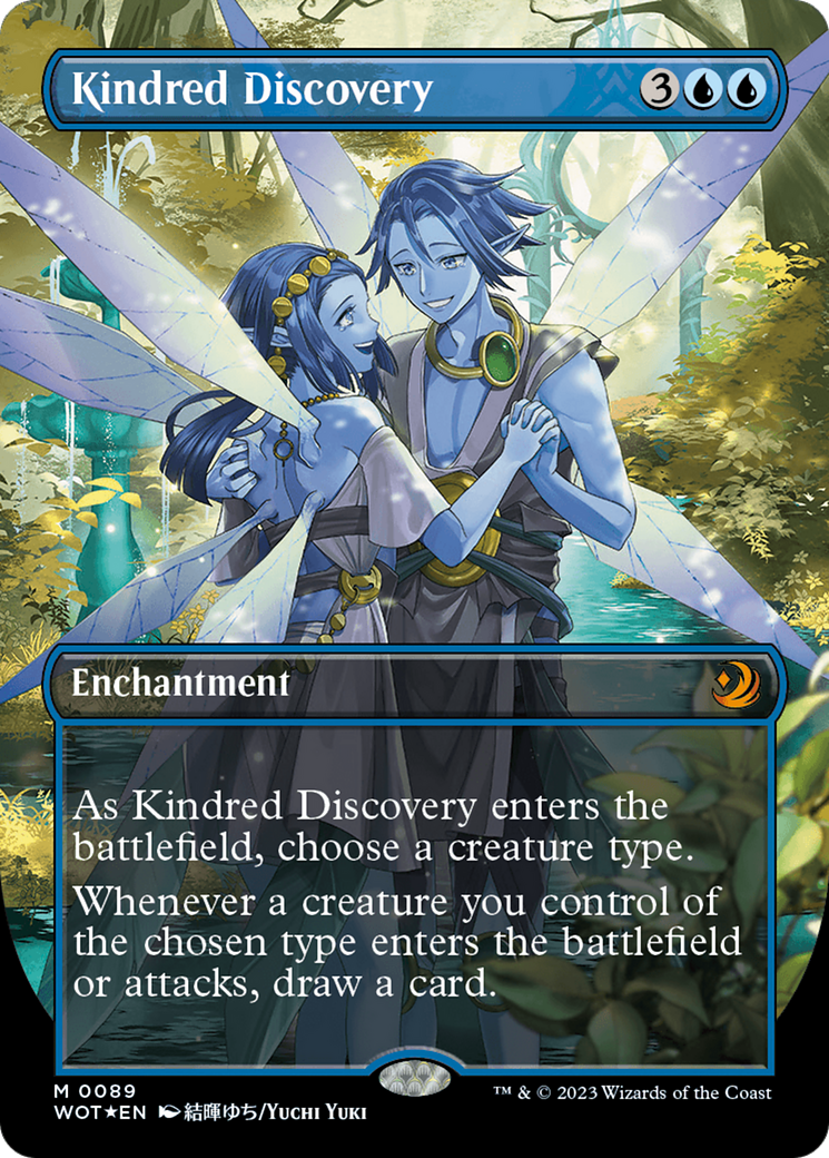 Kindred Discovery (Anime Borderless) (Confetti Foil) [Wilds of Eldraine: Enchanting Tales] | Good Games Morley