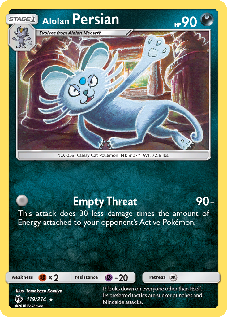 Alolan Persian (119/214) [Sun & Moon: Lost Thunder] | Good Games Morley