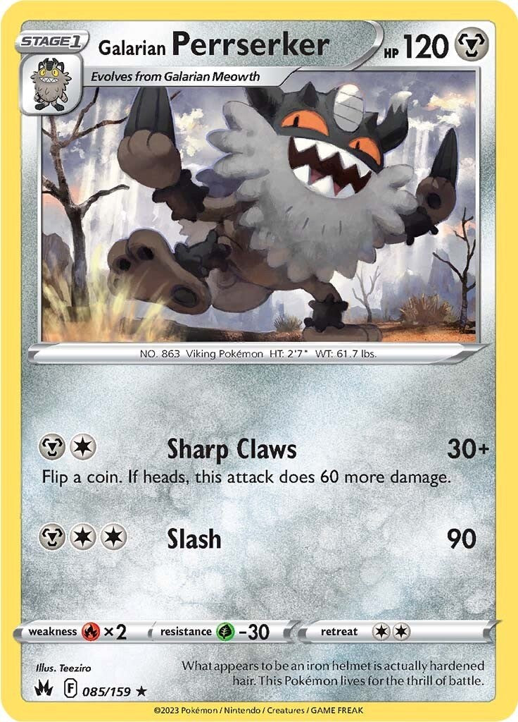 Galarian Perrserker (085/159) [Sword & Shield: Crown Zenith] | Good Games Morley