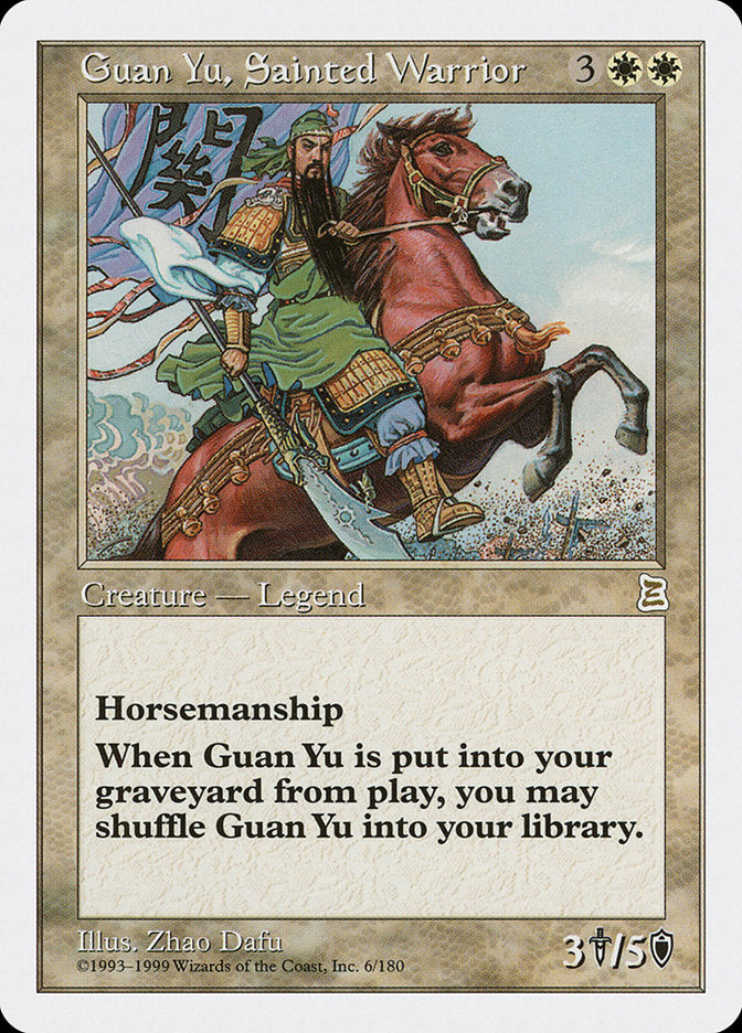 Guan Yu, Sainted Warrior [Portal Three Kingdoms] | Good Games Morley