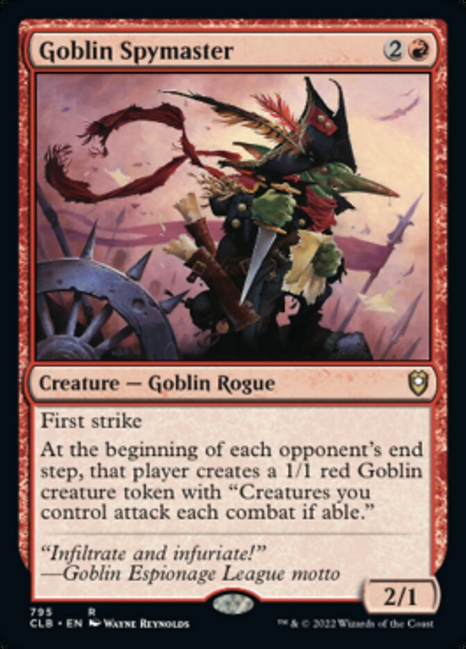 Goblin Spymaster [Commander Legends: Battle for Baldur's Gate] | Good Games Morley