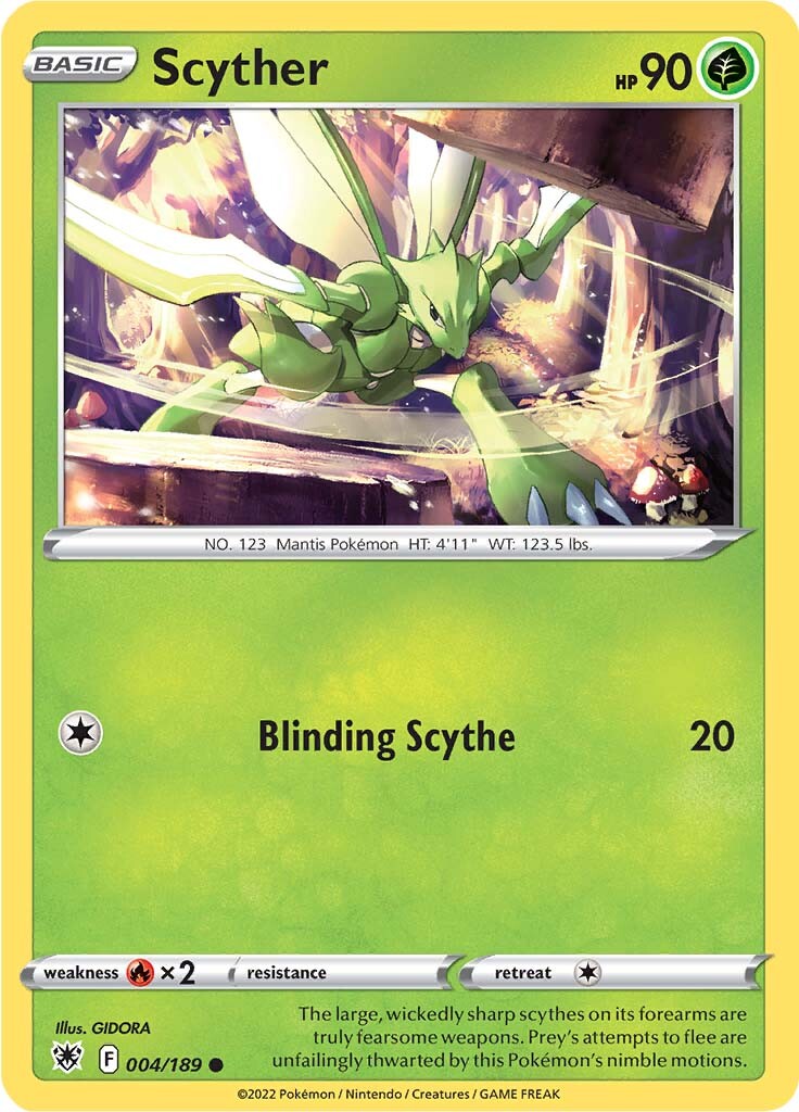 Scyther (004/189) [Sword & Shield: Astral Radiance] | Good Games Morley