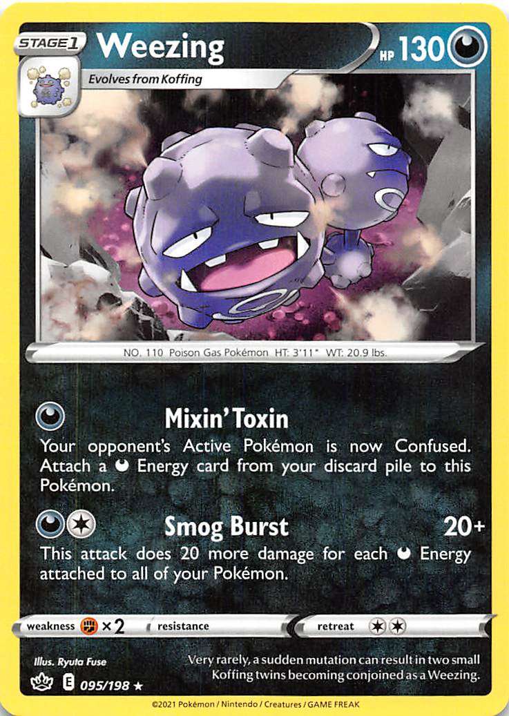 Weezing (095/198) [Sword & Shield: Chilling Reign] | Good Games Morley