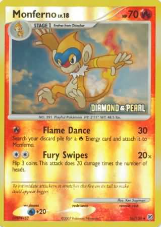 Monferno (56/130) [Burger King Promos: 2008 Collection] | Good Games Morley