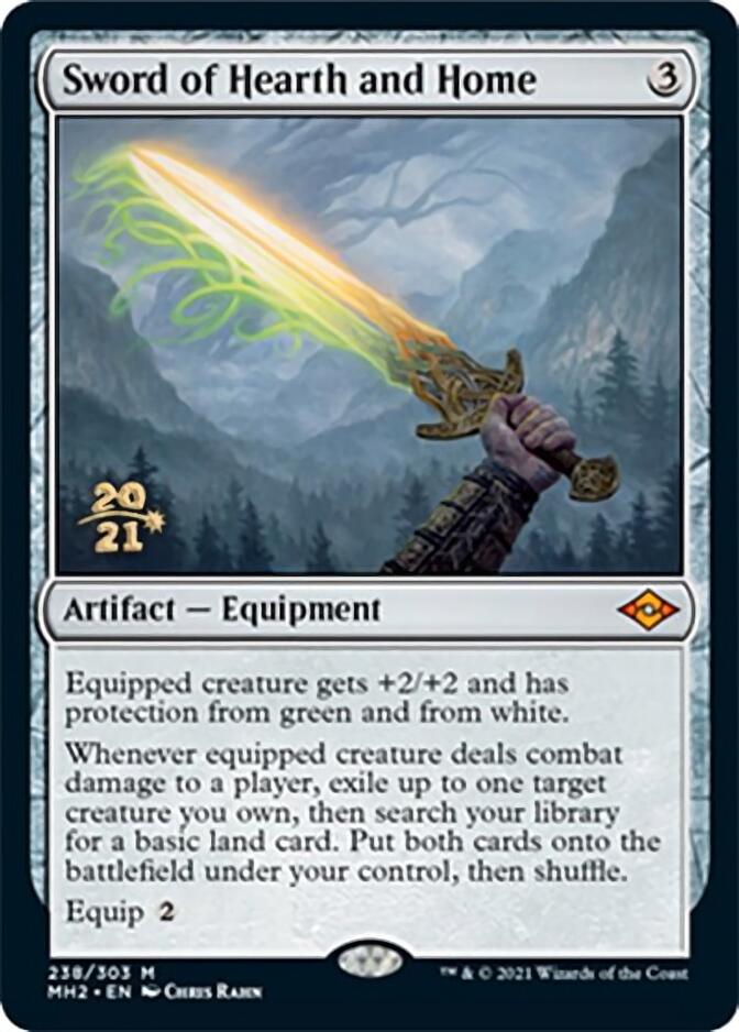 Sword of Hearth and Home [Modern Horizons 2 Prerelease Promos] | Good Games Morley