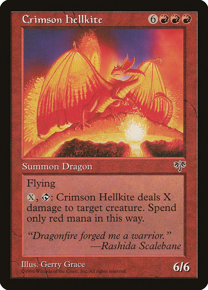 Crimson Hellkite [Mirage] | Good Games Morley