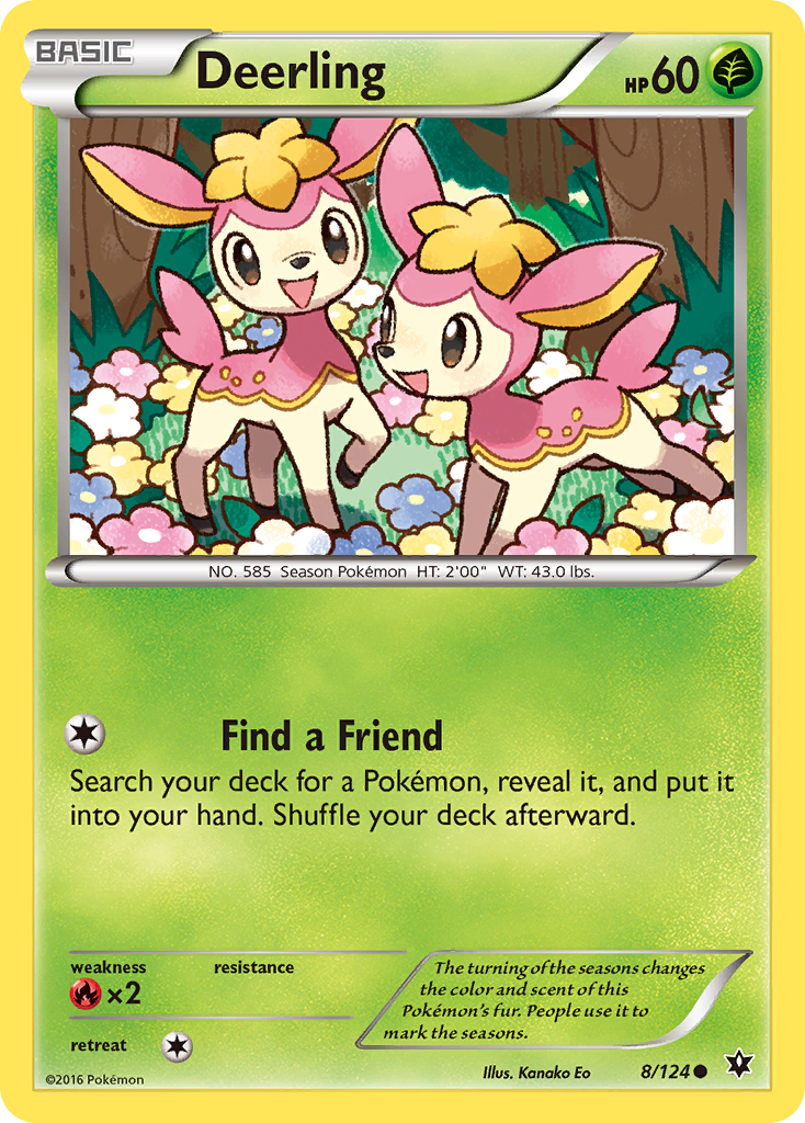 Deerling (8/124) [XY: Fates Collide] | Good Games Morley