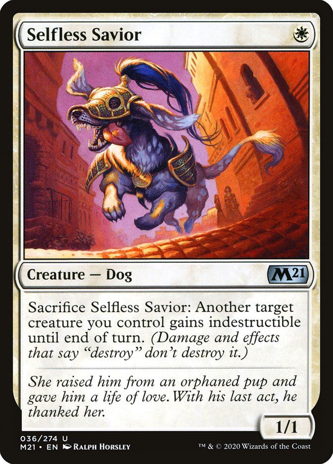 Selfless Savior [Core Set 2021] | Good Games Morley