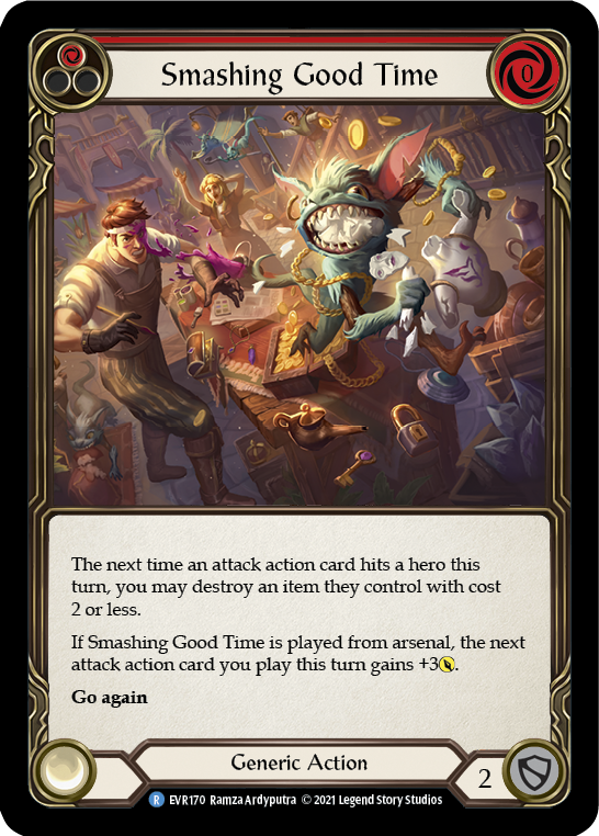 Smashing Good Time (Red) [EVR170] (Everfest)  1st Edition Rainbow Foil | Good Games Morley
