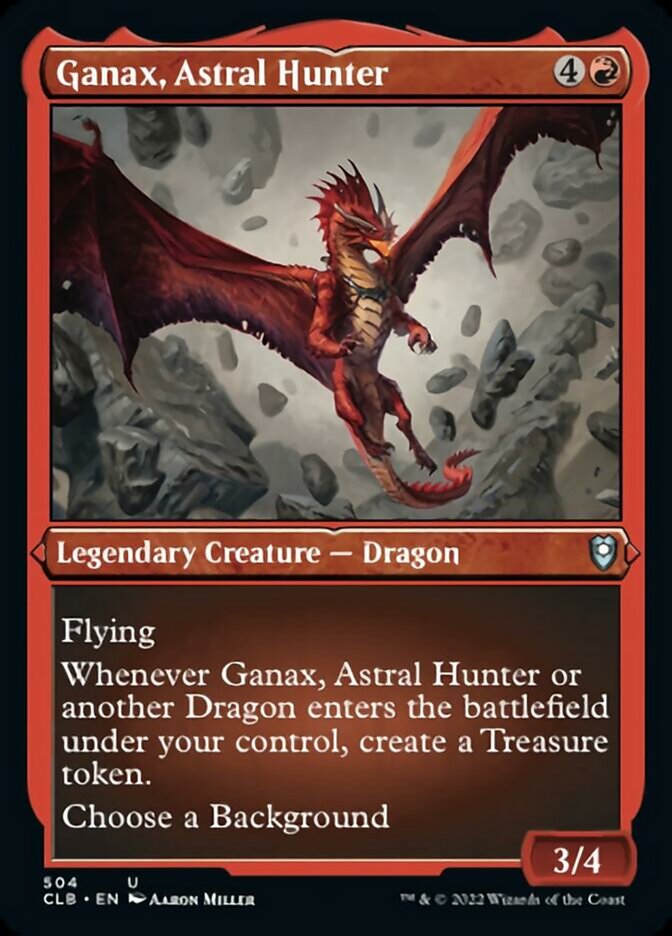 Ganax, Astral Hunter (Foil Etched) [Commander Legends: Battle for Baldur's Gate] | Good Games Morley