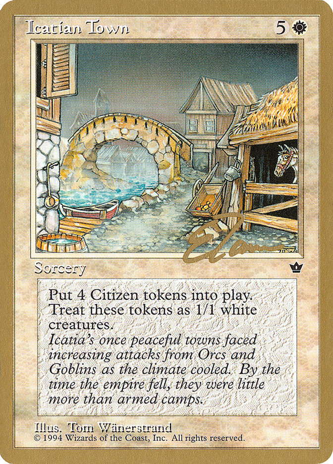 Icatian Town (Eric Tam) [Pro Tour Collector Set] | Good Games Morley