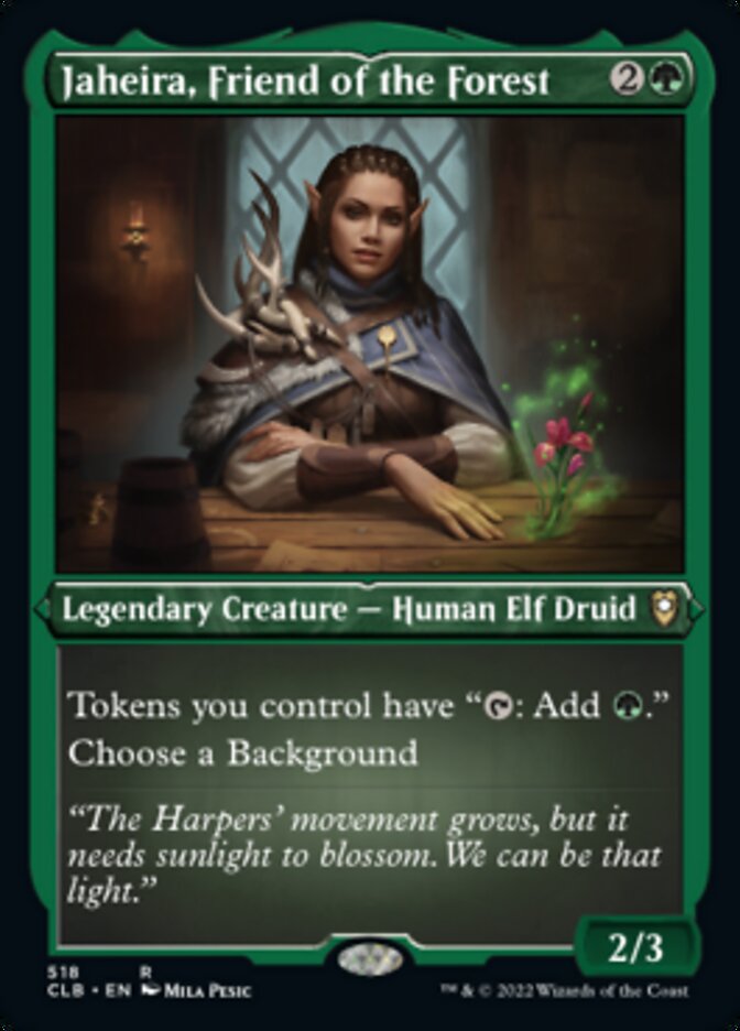 Jaheira, Friend of the Forest (Foil Etched) [Commander Legends: Battle for Baldur's Gate] | Good Games Morley