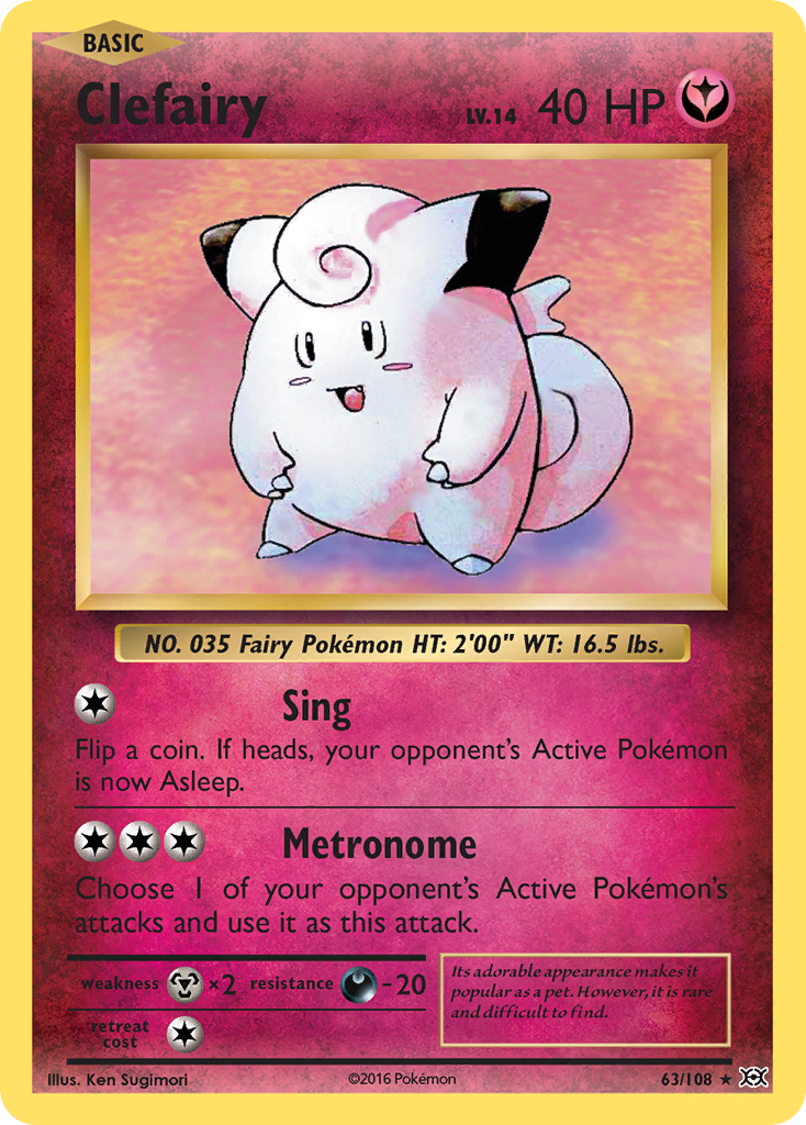 Clefairy (63/108) [XY: Evolutions] | Good Games Morley