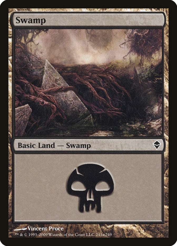 Swamp (241a) [Zendikar] | Good Games Morley