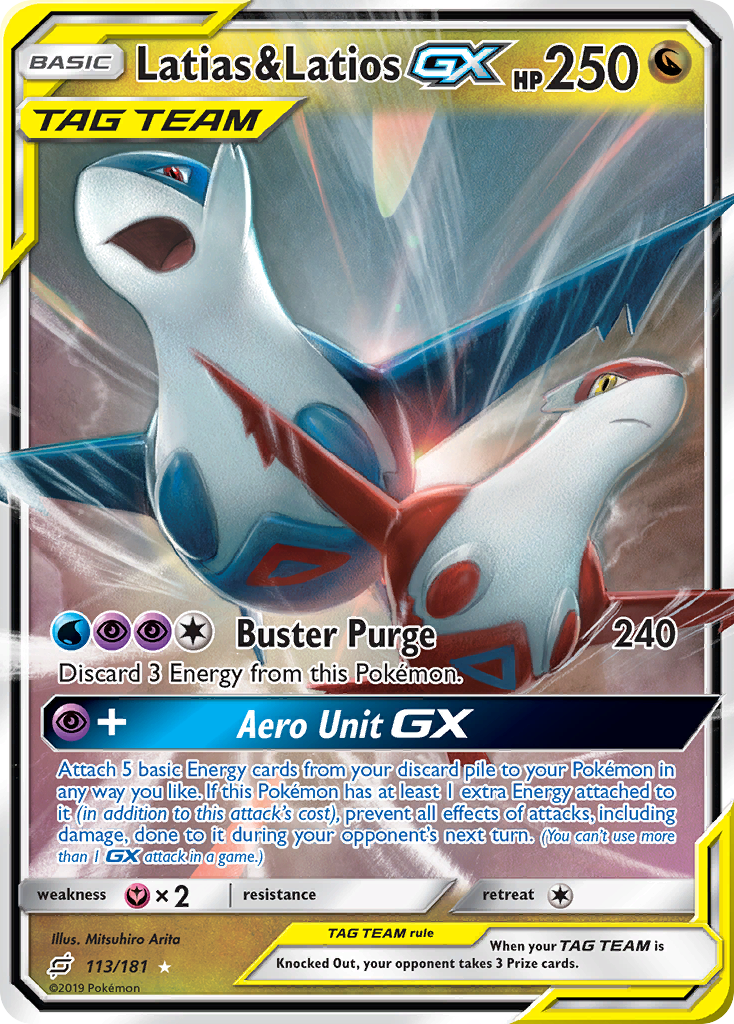 Latias & Latios GX (113/181) [Sun & Moon: Team Up] | Good Games Morley
