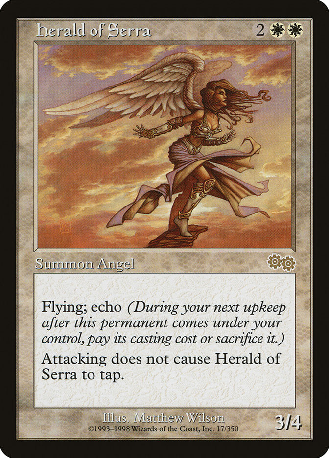 Herald of Serra [Urza's Saga] | Good Games Morley
