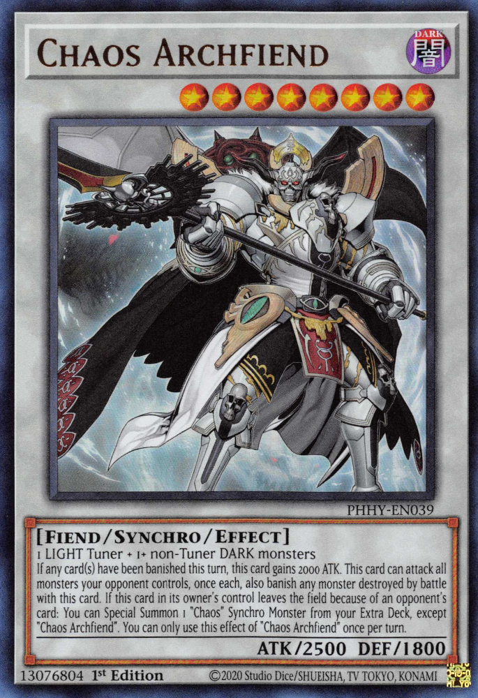 Chaos Archfiend [PHHY-EN039] Ultra Rare | Good Games Morley