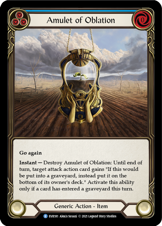 Amulet of Oblation [EVR181] (Everfest)  1st Edition Cold Foil | Good Games Morley