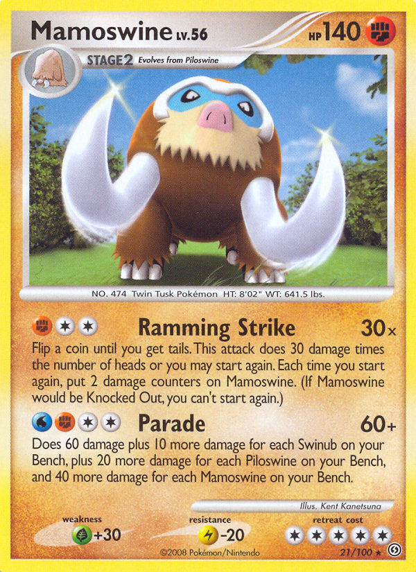 Mamoswine (21/100) [Diamond & Pearl: Stormfront] | Good Games Morley