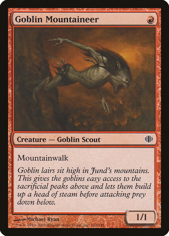 Goblin Mountaineer [Shards of Alara] | Good Games Morley