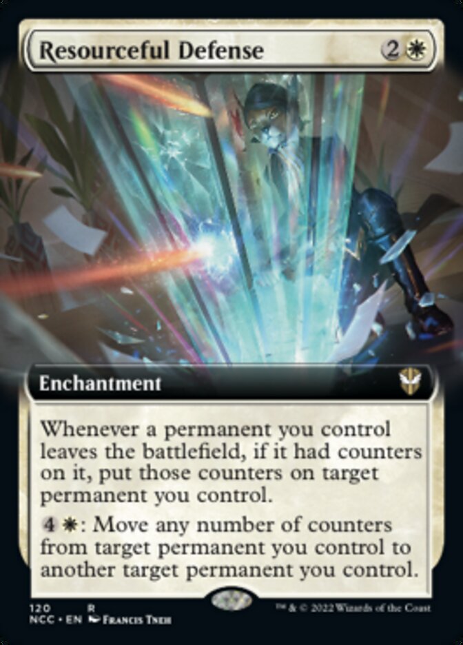Resourceful Defense (Extended Art) [Streets of New Capenna Commander] | Good Games Morley
