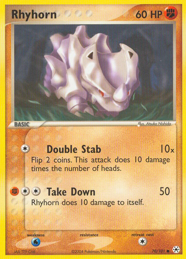 Rhyhorn (70/101) [EX: Hidden Legends] | Good Games Morley