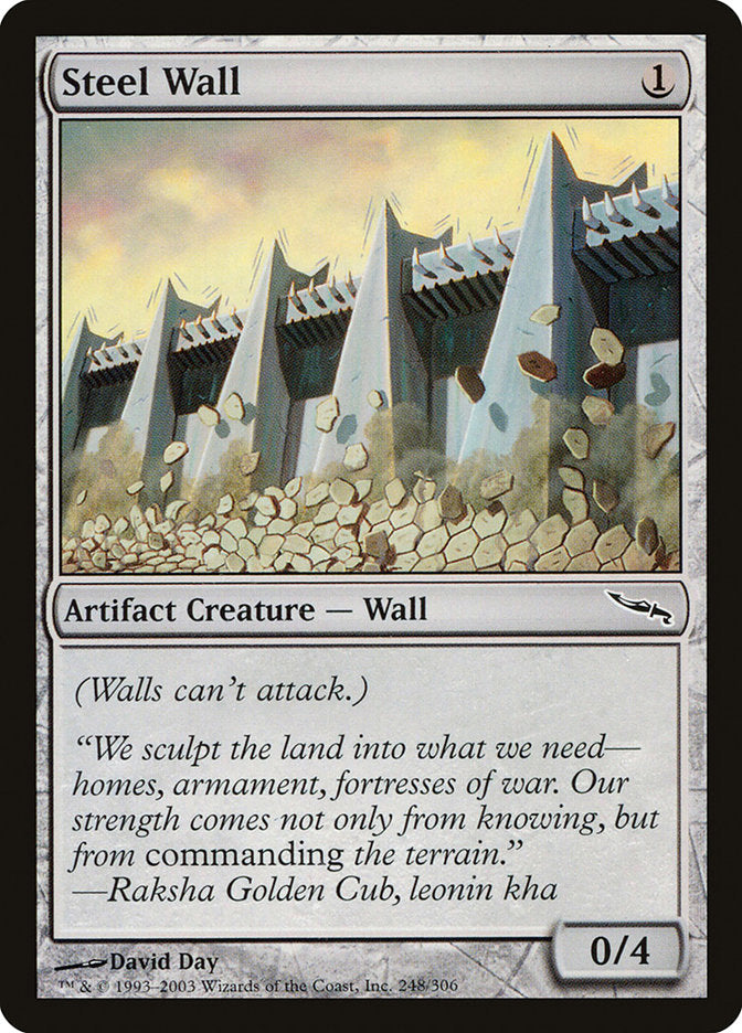 Steel Wall [Mirrodin] | Good Games Morley