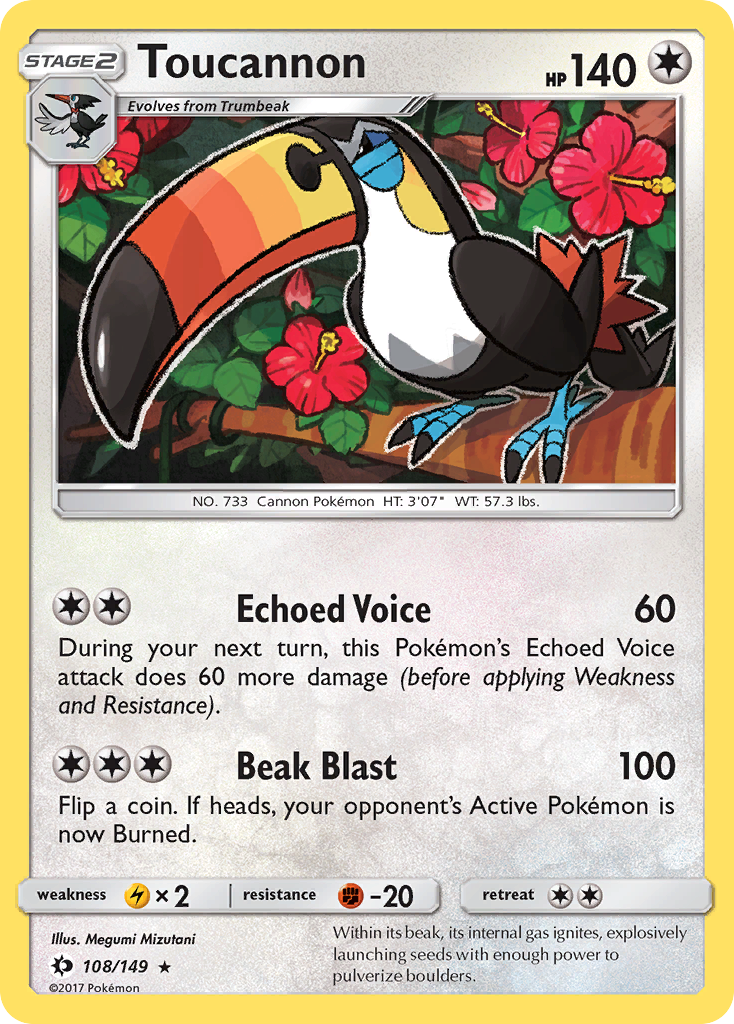 Toucannon (108/149) [Sun & Moon: Base Set] | Good Games Morley