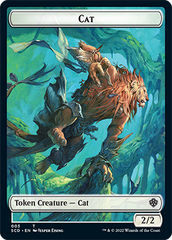 Saproling // Cat Double-Sided Token [Starter Commander Decks] | Good Games Morley