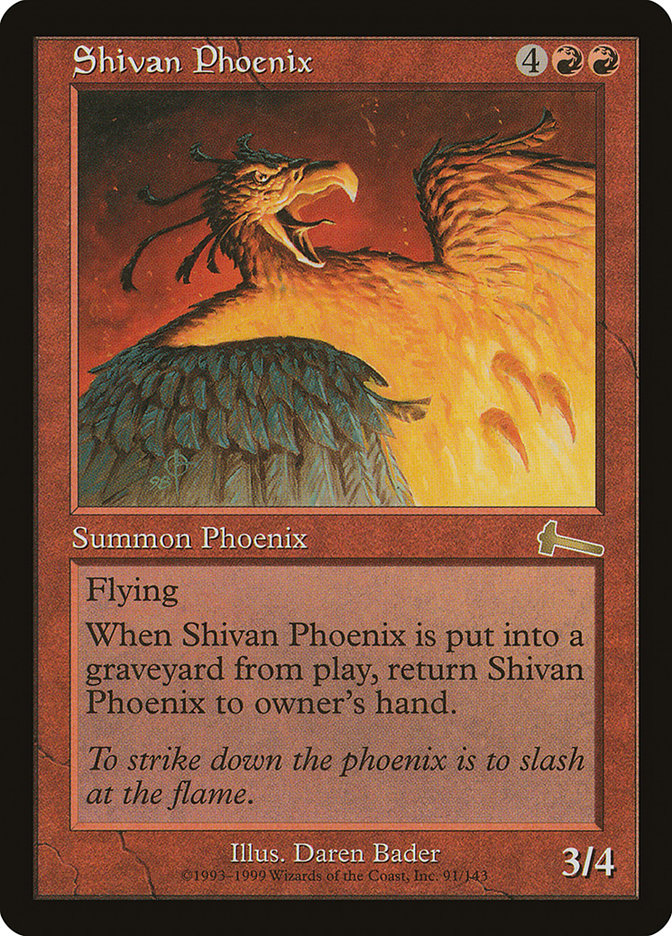 Shivan Phoenix [Urza's Legacy] | Good Games Morley