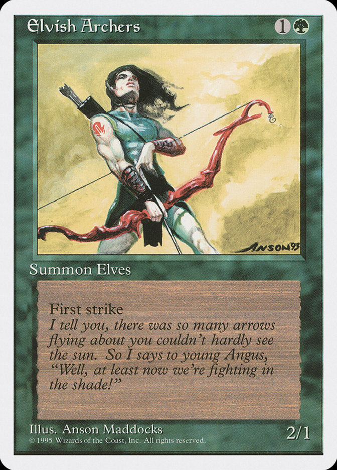 Elvish Archers [Fourth Edition] | Good Games Morley