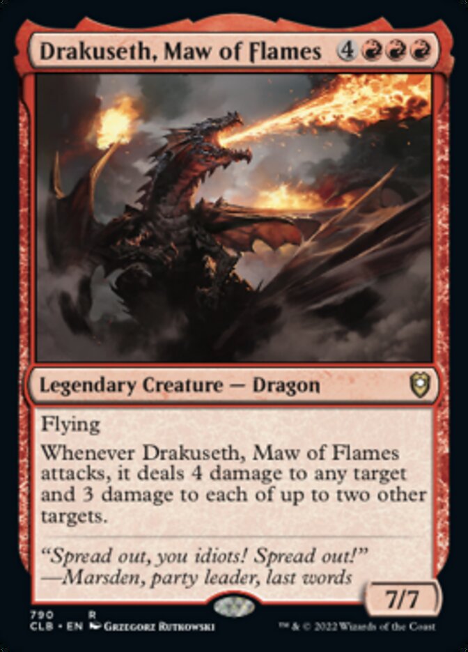 Drakuseth, Maw of Flames [Commander Legends: Battle for Baldur's Gate] | Good Games Morley
