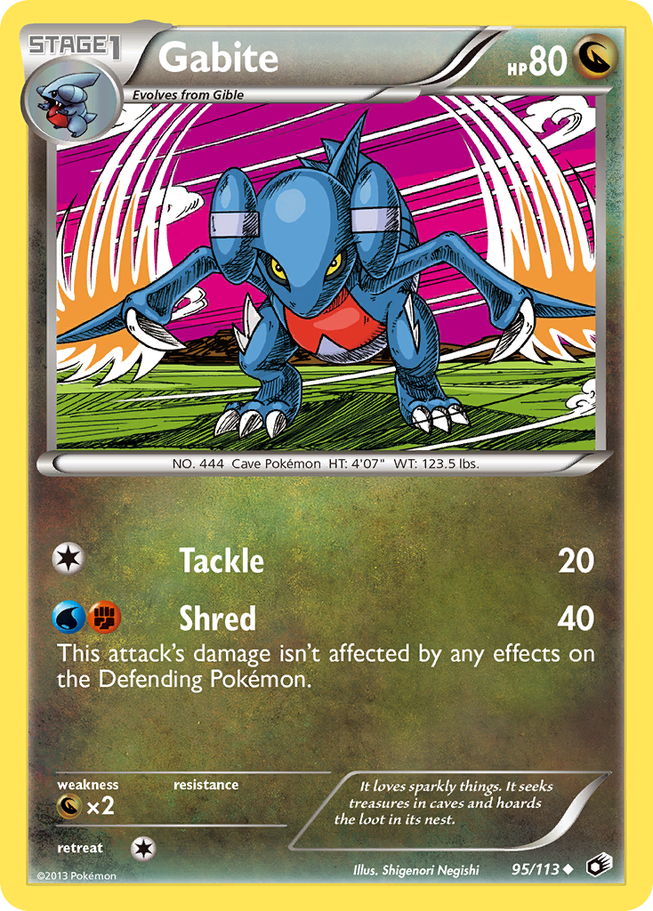 Gabite (95/113) [Black & White: Legendary Treasures] | Good Games Morley