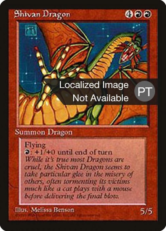 Shivan Dragon [Fourth Edition (Foreign Black Border)] | Good Games Morley