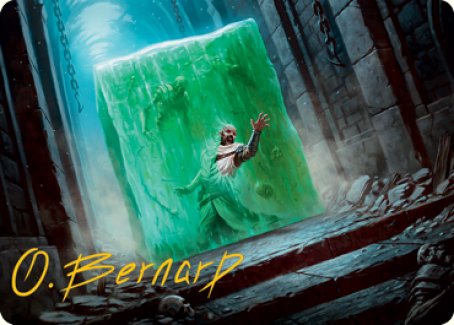 Gelatinous Cube Art Card (Gold-Stamped Signature) [Dungeons & Dragons: Adventures in the Forgotten Realms Art Series] | Good Games Morley