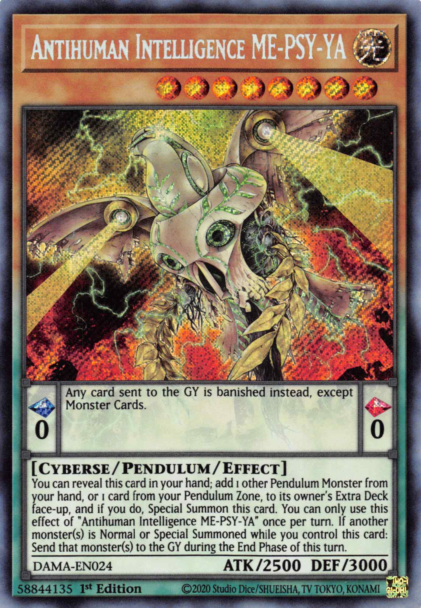 Antihuman Intelliggence ME-PSY-YA [DAMA-EN024] Secret Rare | Good Games Morley