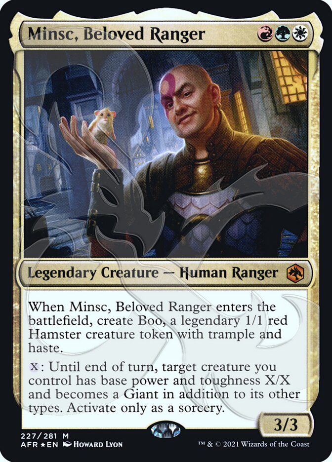 Minsc, Beloved Ranger (Ampersand Promo) [Dungeons & Dragons: Adventures in the Forgotten Realms Promos] | Good Games Morley