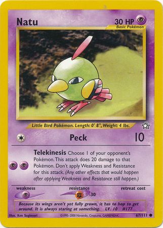 Natu (67/111) [Neo Genesis Unlimited] | Good Games Morley