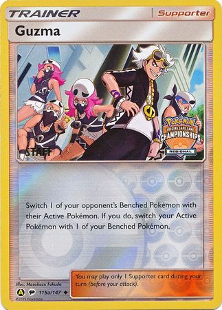 Guzma (115a/147) (Regional Championship Promo Staff) [Sun & Moon: Burning Shadows] | Good Games Morley