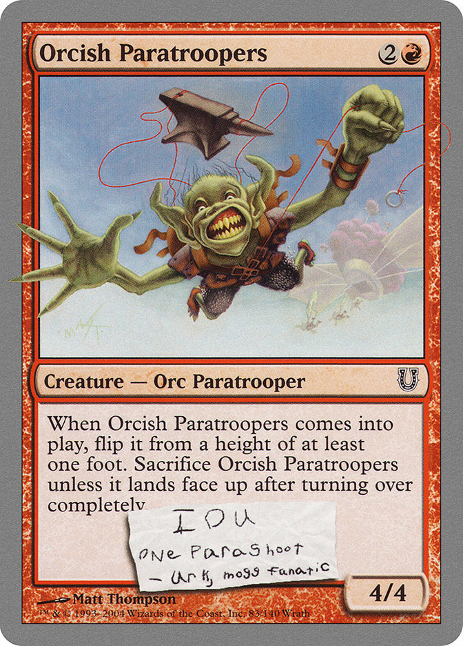 Orcish Paratroopers [Unhinged] | Good Games Morley