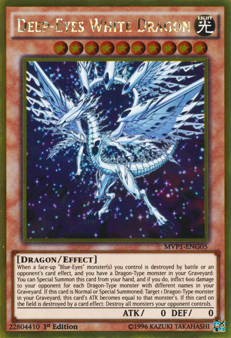 Deep-Eyes White Dragon [MVP1-ENG05] Gold Rare | Good Games Morley