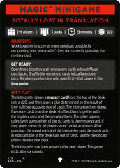 Totally Lost in Translation (Magic Minigame) [Dungeons & Dragons: Adventures in the Forgotten Realms Minigame] | Good Games Morley