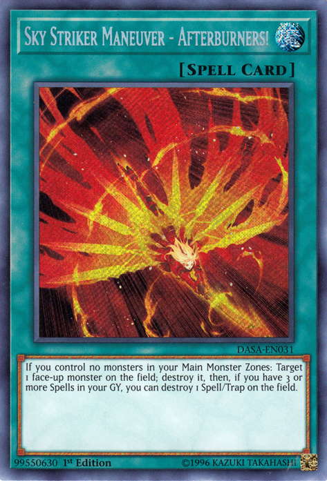 Sky Striker Maneuver - Afterburners! [DASA-EN031] Secret Rare | Good Games Morley