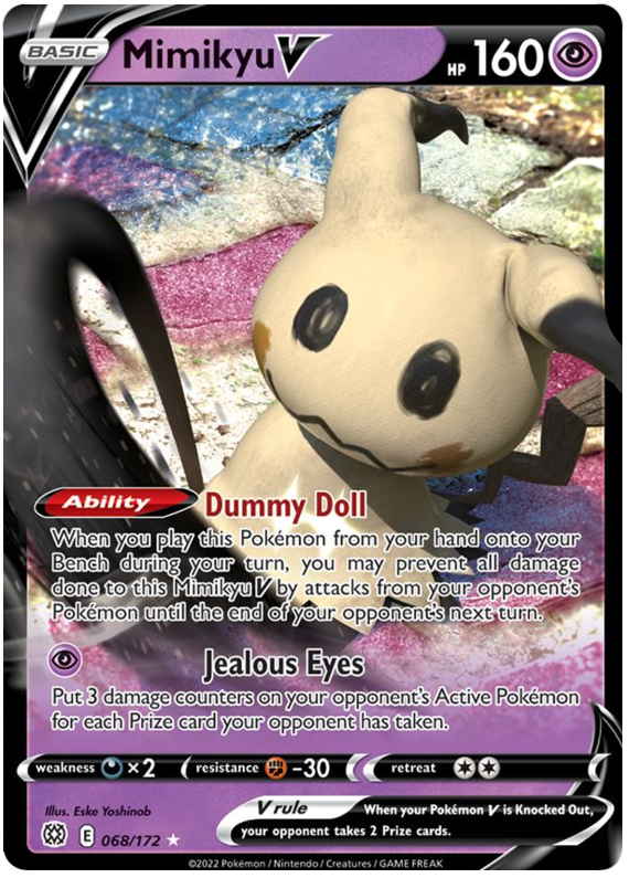 Mimikyu V (068/172) [Sword & Shield: Brilliant Stars] | Good Games Morley