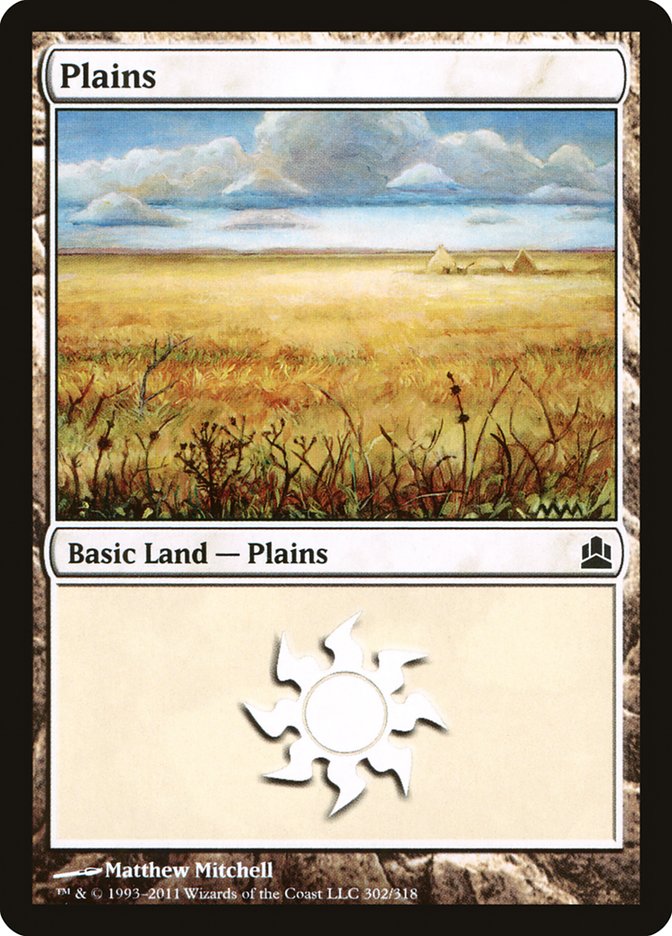 Plains (302) [Commander 2011] | Good Games Morley