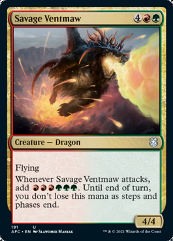Savage Ventmaw [Dungeons & Dragons: Adventures in the Forgotten Realms Commander] | Good Games Morley