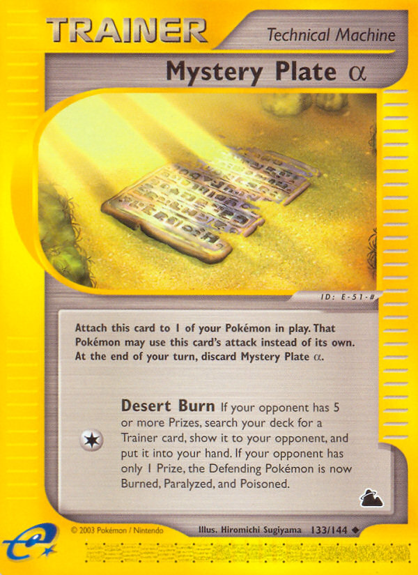 Mystery Plate Alpha (133/144) [Skyridge] | Good Games Morley
