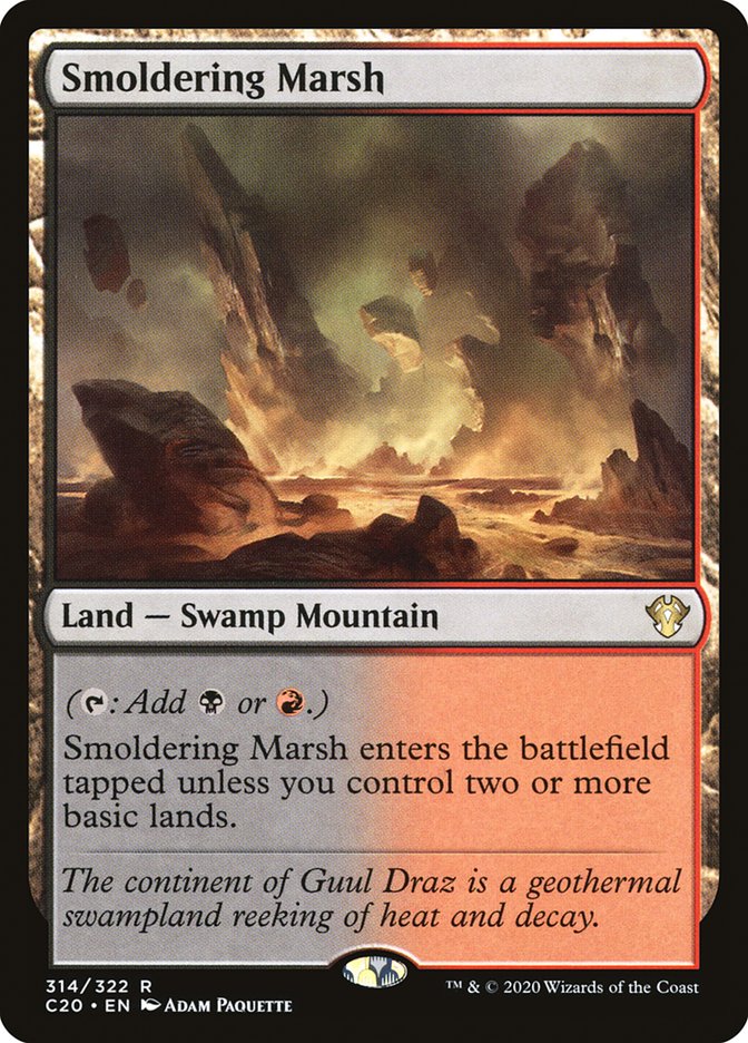Smoldering Marsh [Commander 2020] | Good Games Morley