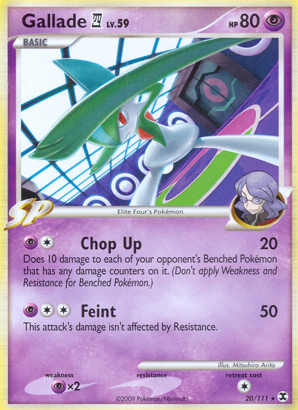 Gallade (20/111) [Platinum: Rising Rivals] | Good Games Morley